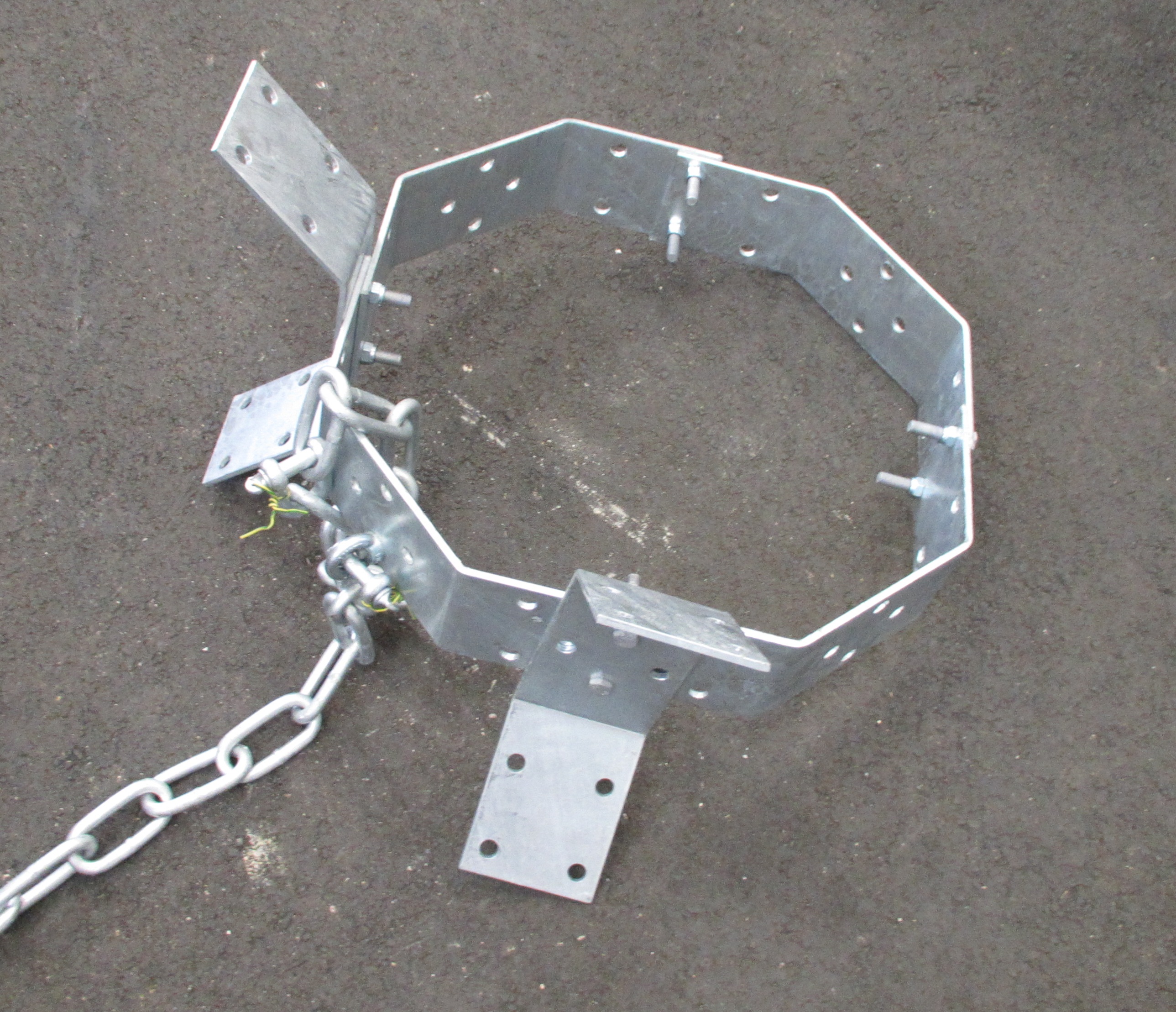 Anchor, steel ring, 36 kg self-assembly HDG Steel