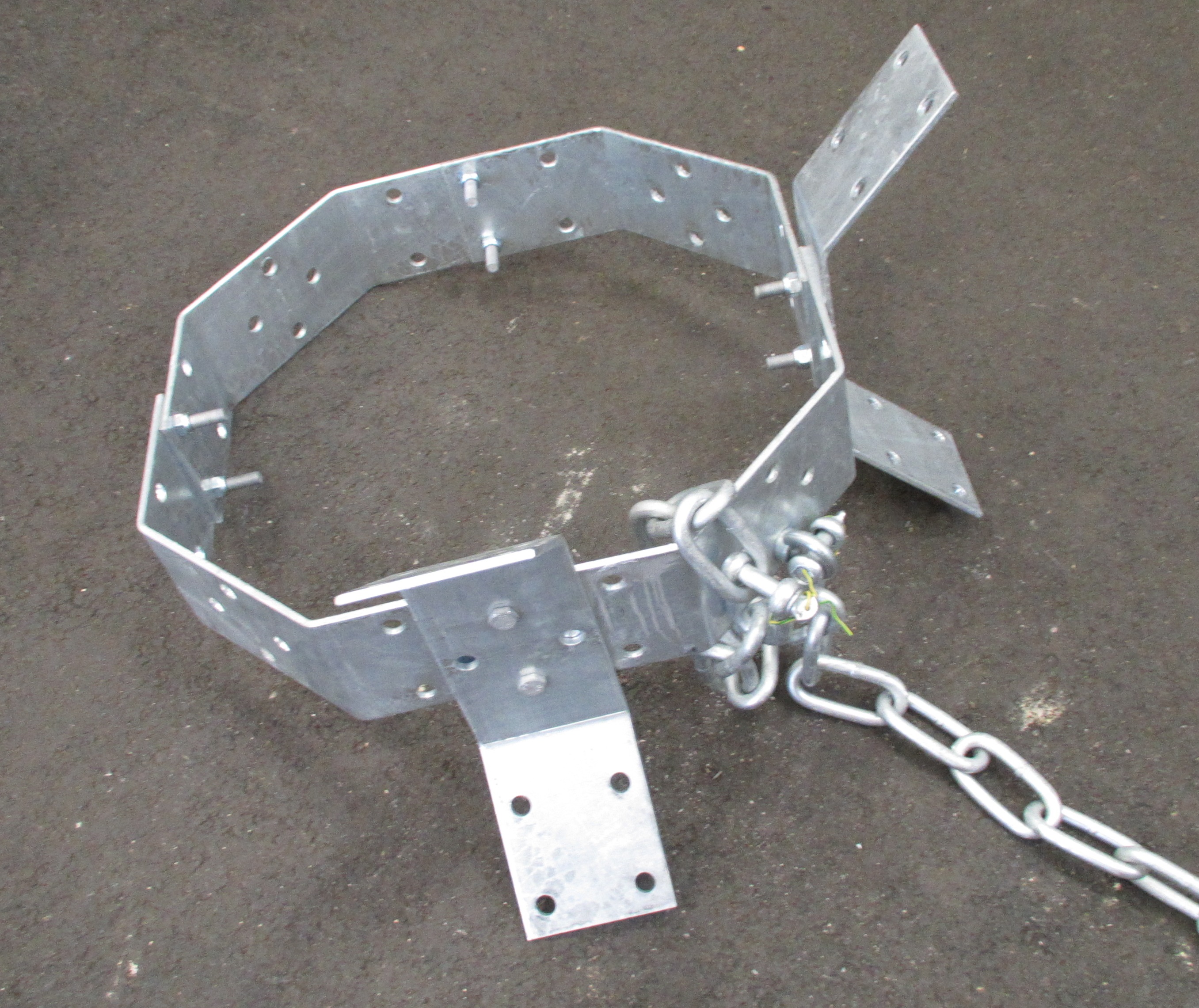 Anchor, steel ring, 72kg self-assembly HDG Steel
