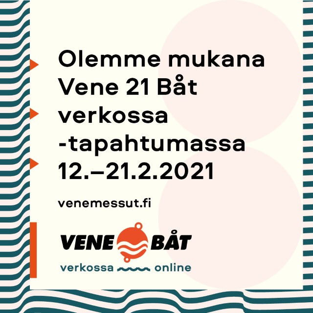 Olemme mukana Vene 21 Båt verkossa tapahtumassa 12.-21.2.2021